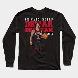 DeMar DeRozan Comic Style Long Sleeve T-Shirt